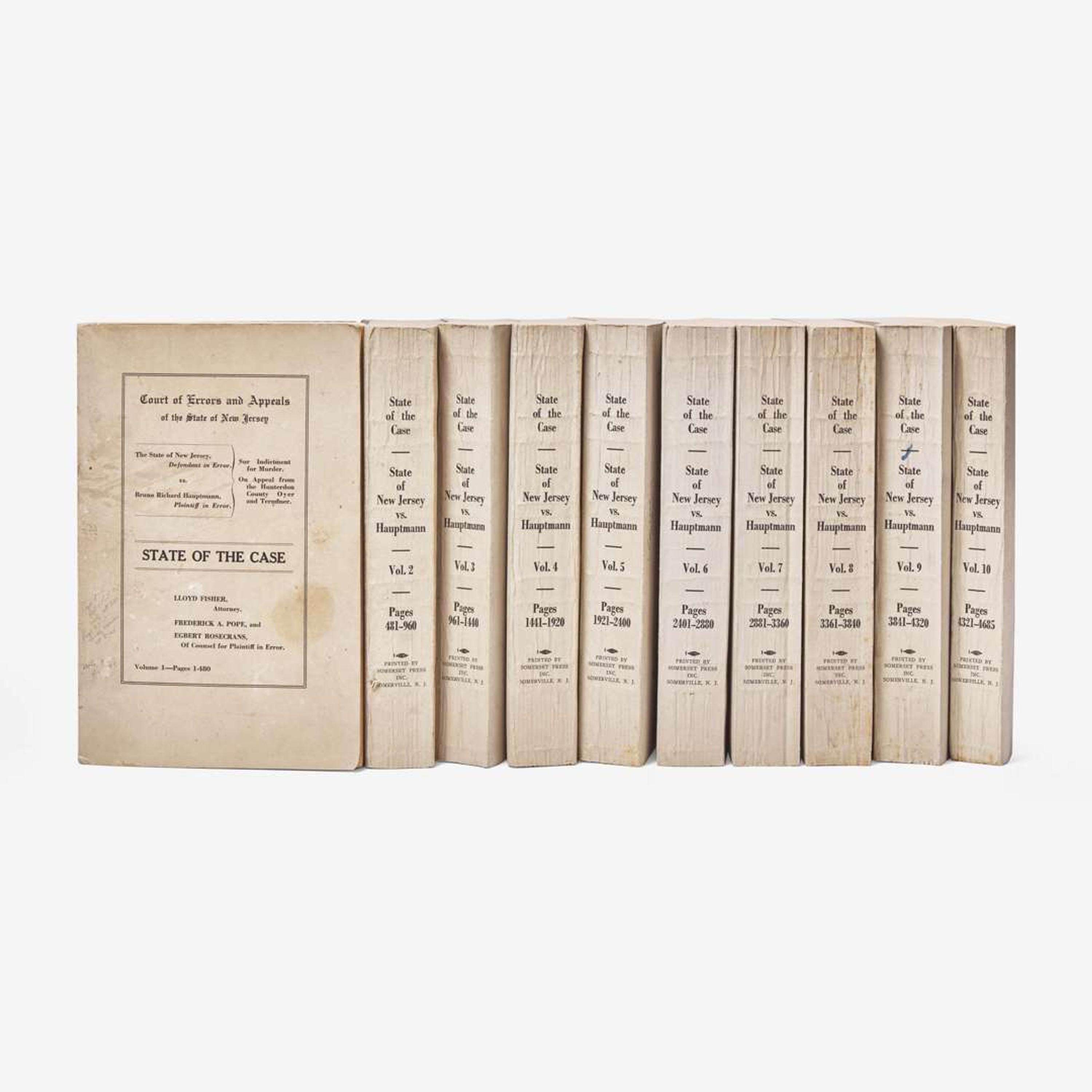 [Americana] [Lindbergh Kidnapping] Extensive Archive of New Jersey Detective Ellis H. Parker and His Investigation Into the Lindbergh Kidnapping