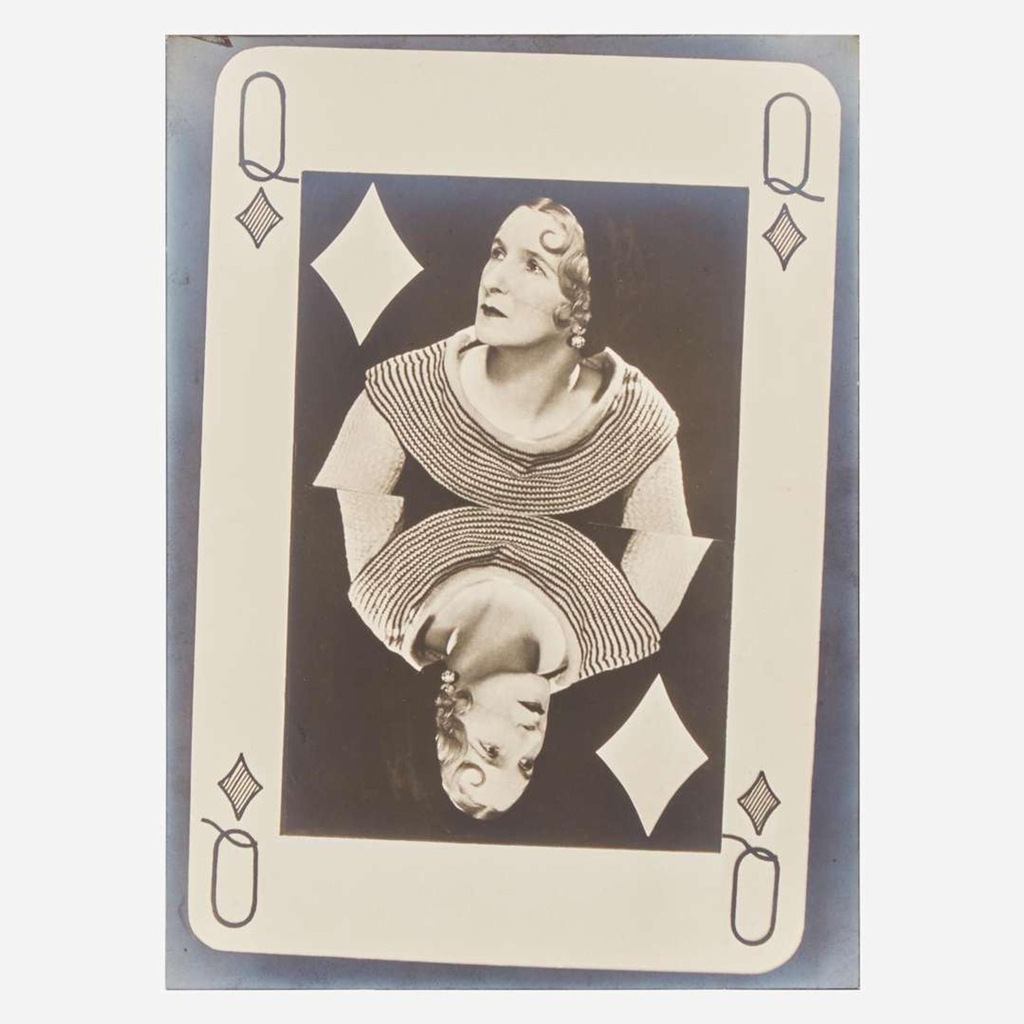 Man Ray (American, 1890-1976) Valentine Hugo as Queen of Diamonds