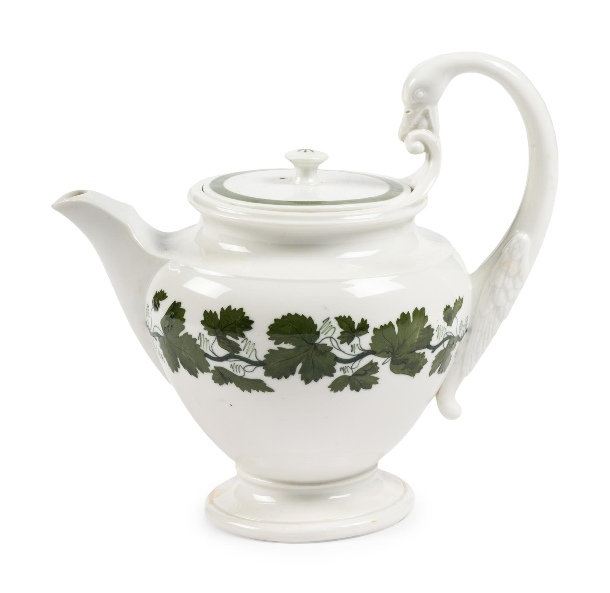 A Meissen Green Vine Porcelain Dinner Service