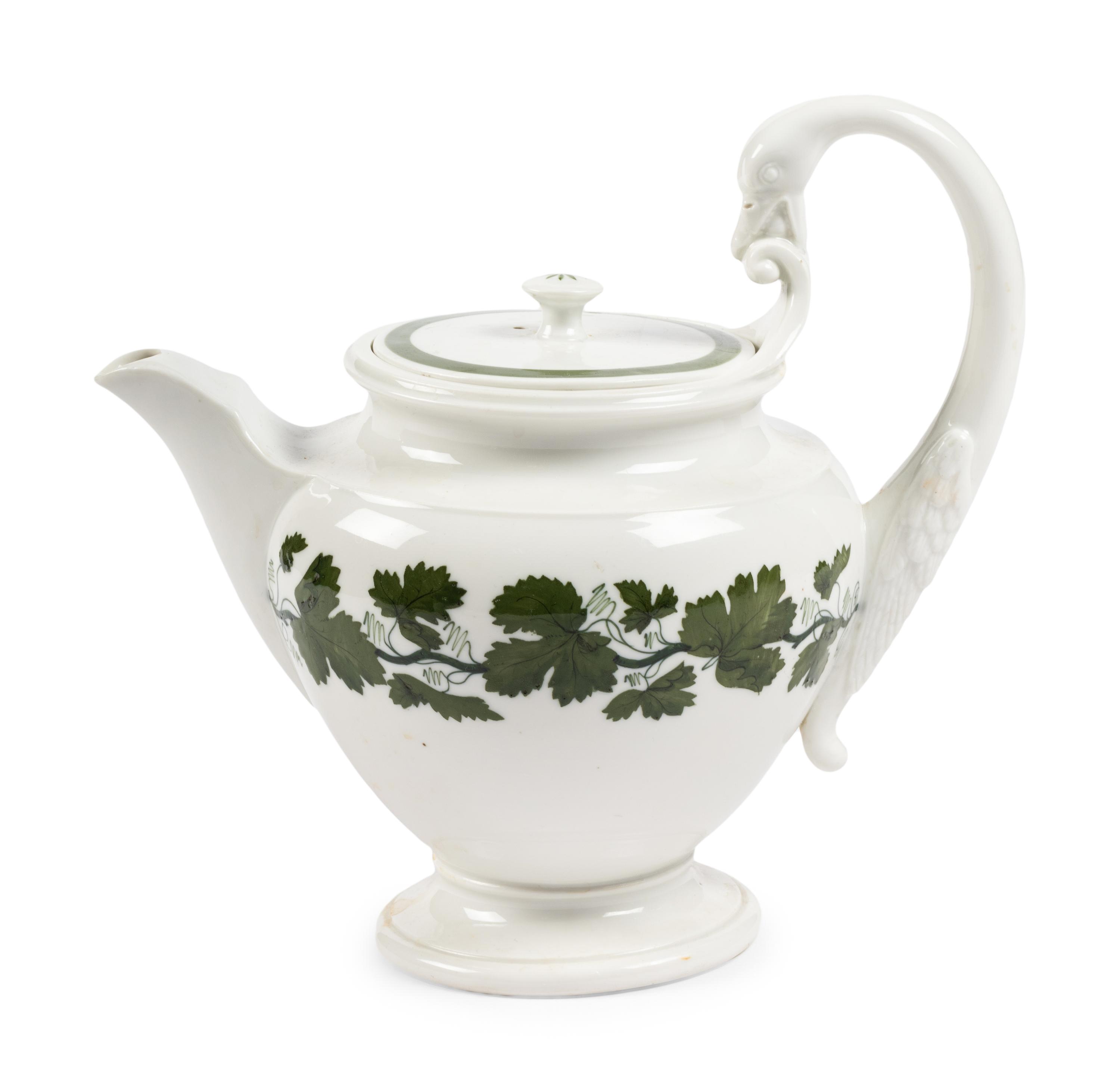 A Meissen Green Vine Porcelain Dinner Service
