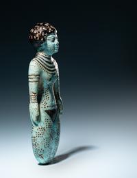 An Egyptian Faience Female Figure