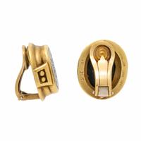 Kieselstein-Cord, Yellow Gold and Bloodstone Intaglio Earrings