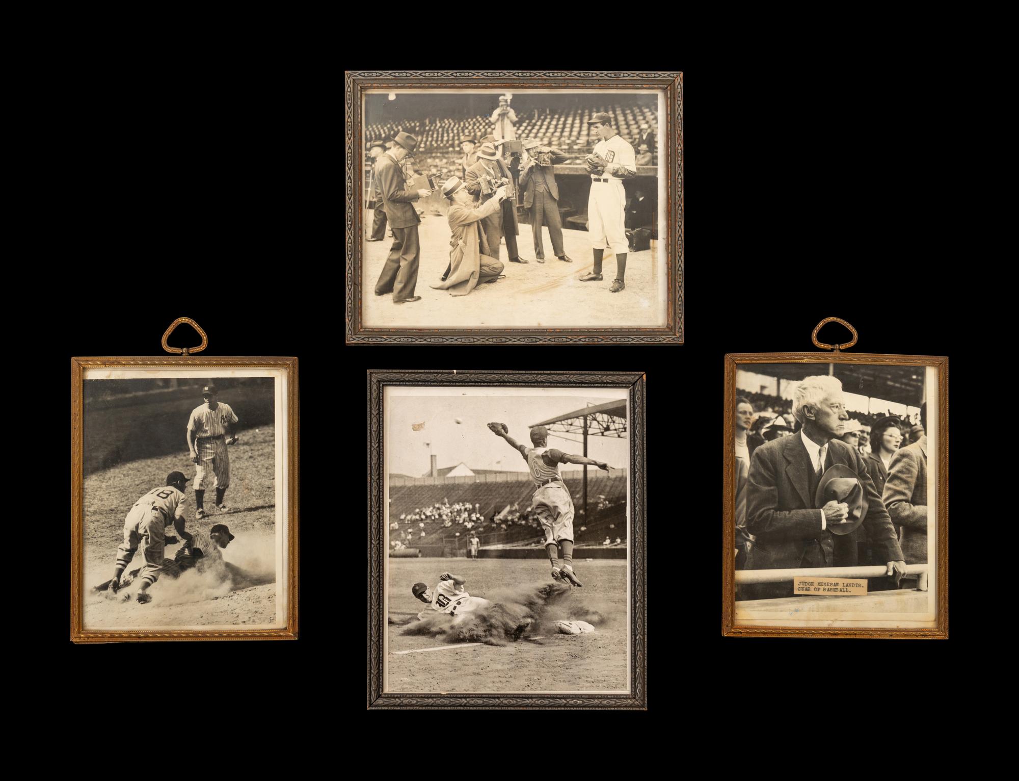 A Group of Original 1930-40s Baseball International News Photographs,