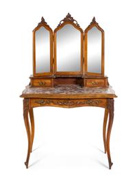 A Louis XV Style Walnut Dressing Table