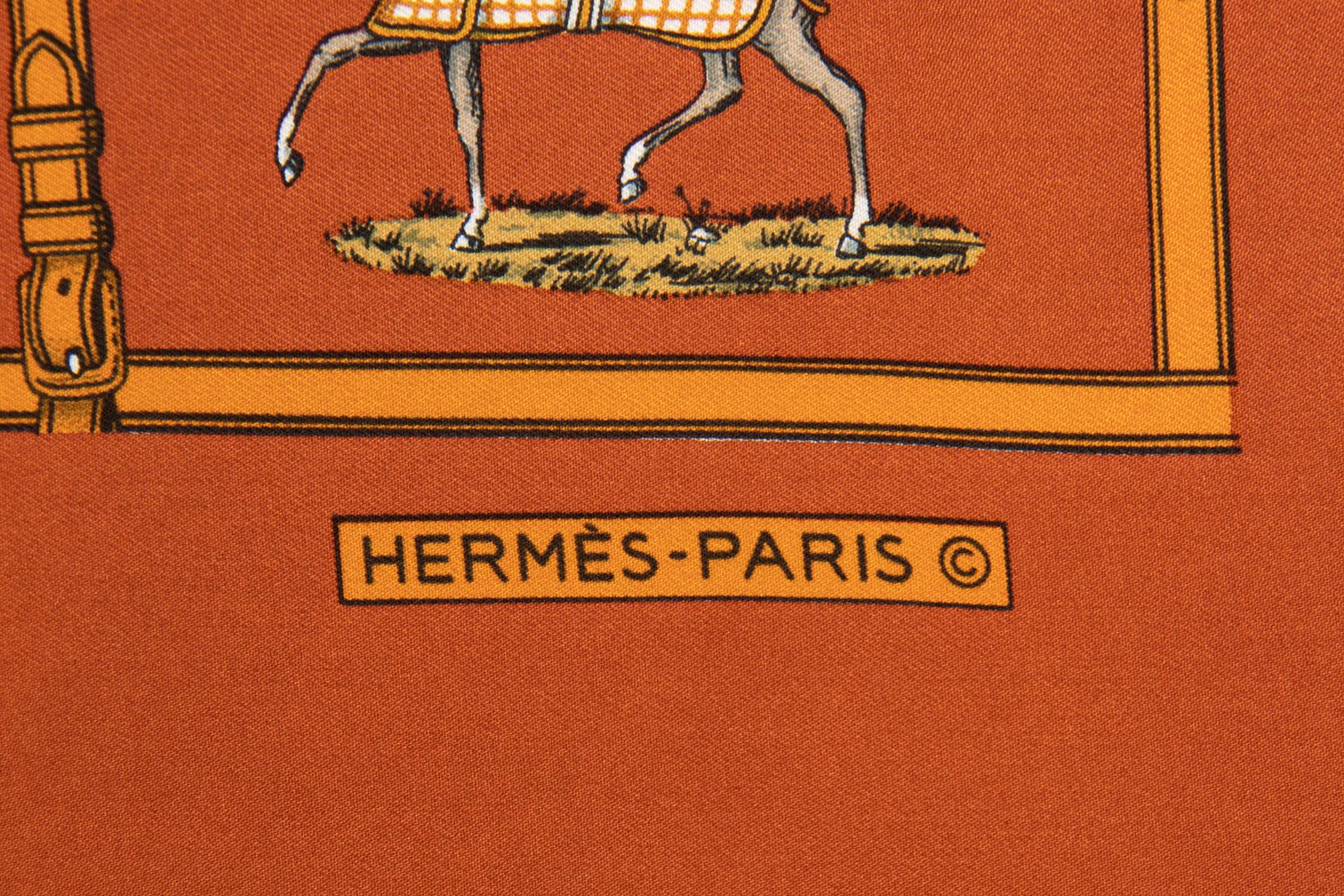 Two Designer Silk Scarves: One Gucci, One Hermès
