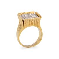 BICOLOR GOLD AND DIAMOND RING