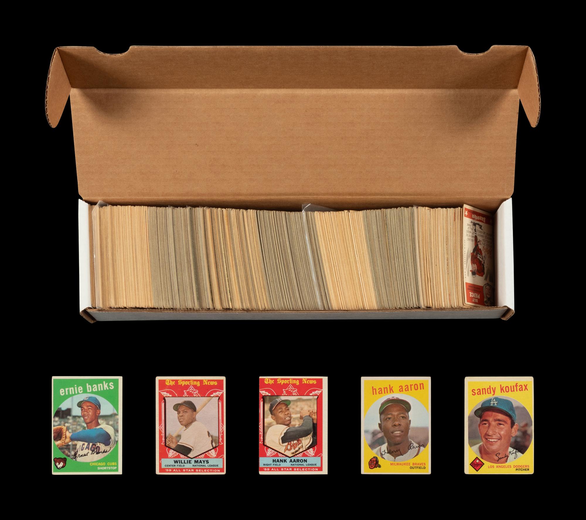 A Near Set of 1959 Topps Baseball Cards (566/572)