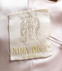A Nina Ricci Silk Emperor's Cape with Fur Trim, No size.