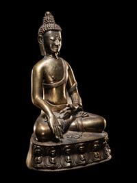 A Tibetan Bronze Figure of Buddha Shakyamuni