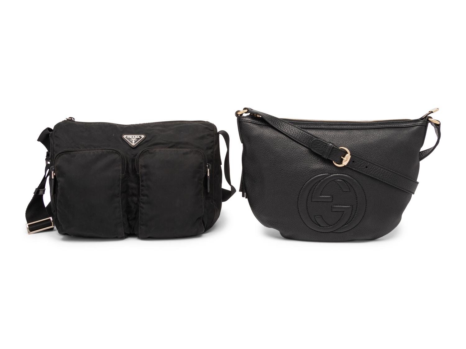 Prada and Gucci Shoulder Bags