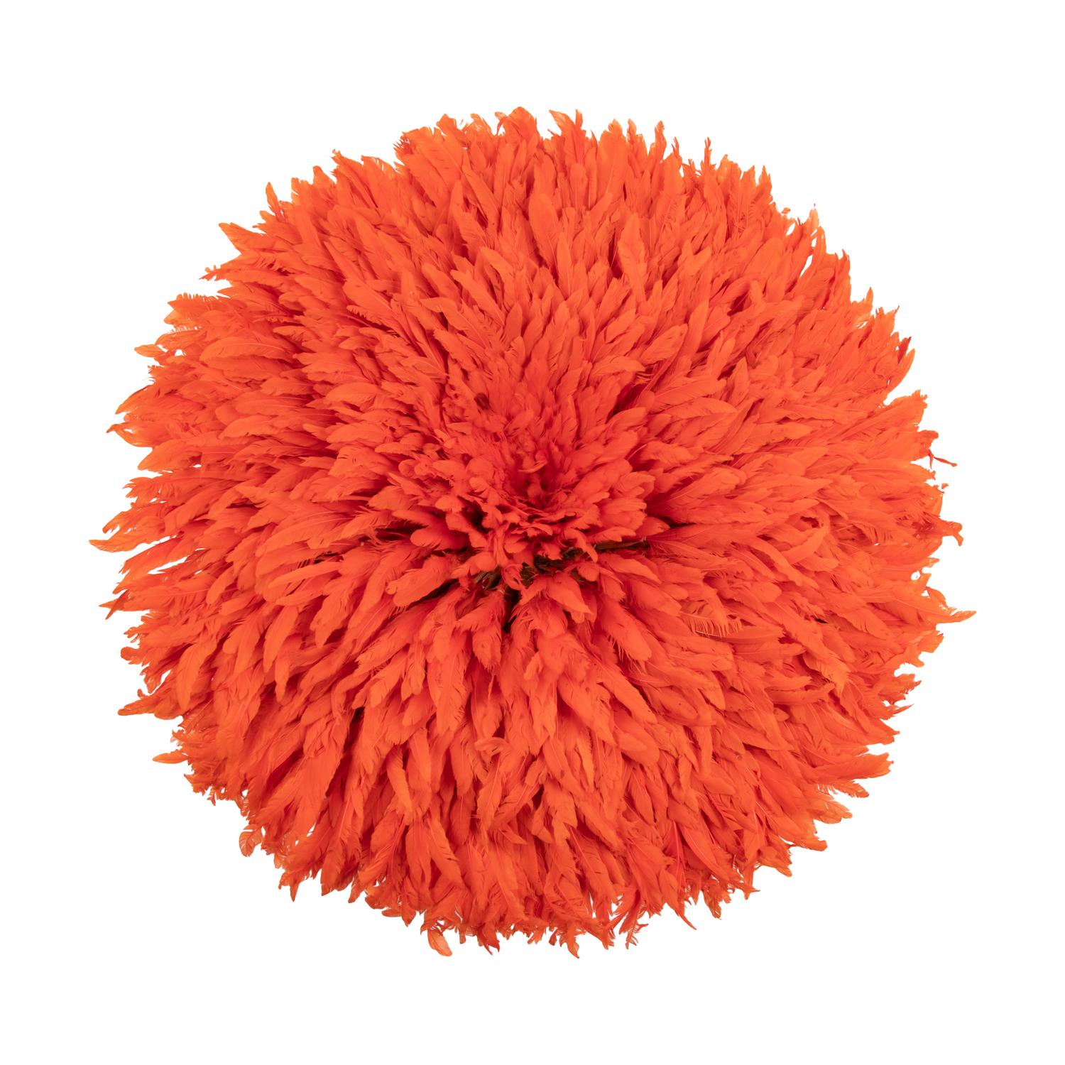 An Orange Feather Juju Headdress