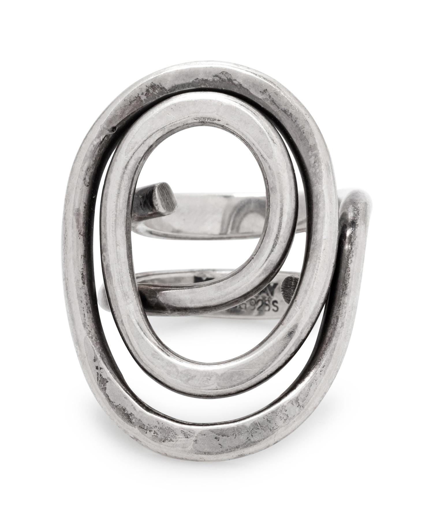 A Modernist Sterling Silver Ring, Norway Designs,