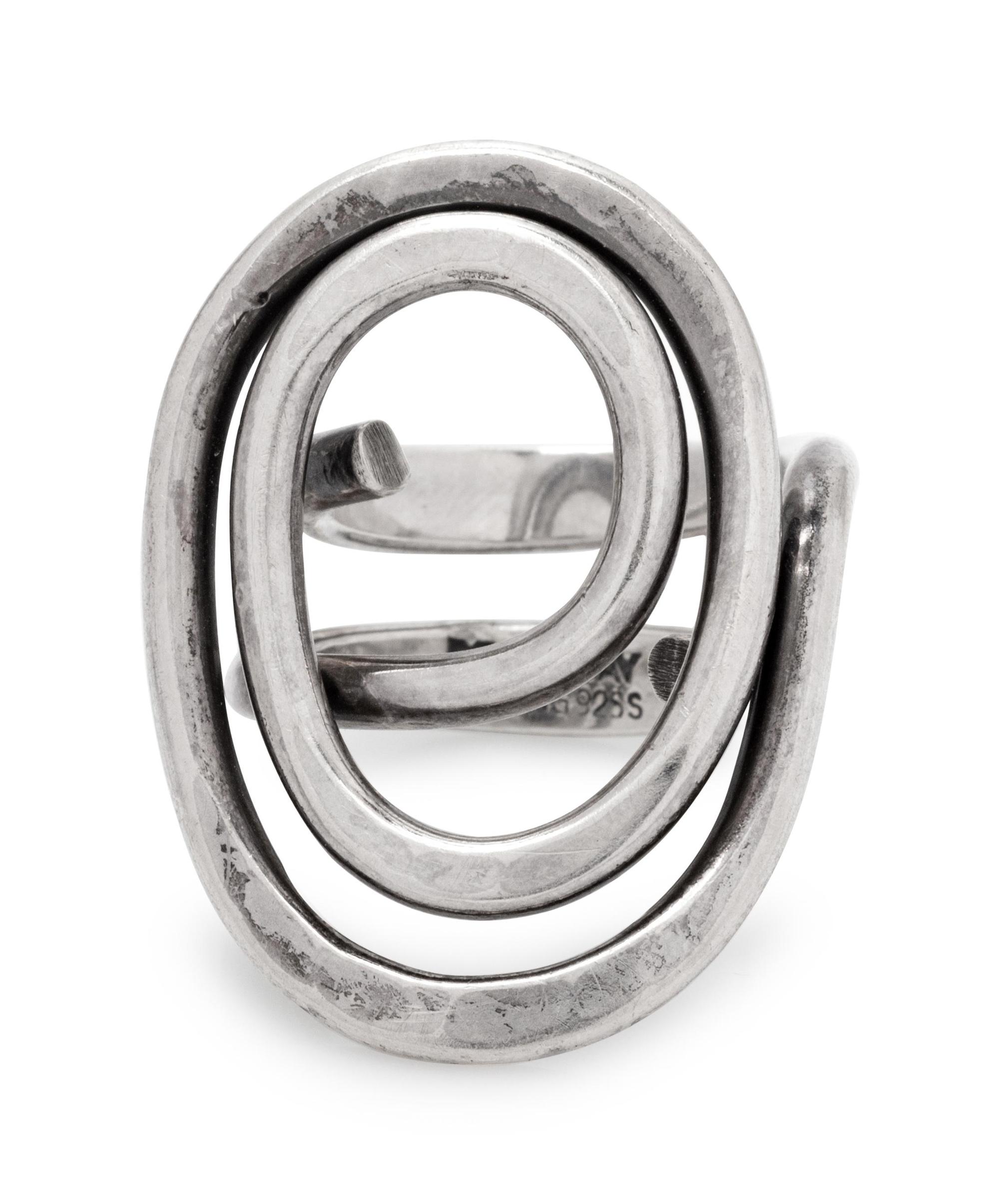 A Modernist Sterling Silver Ring, Norway Designs,