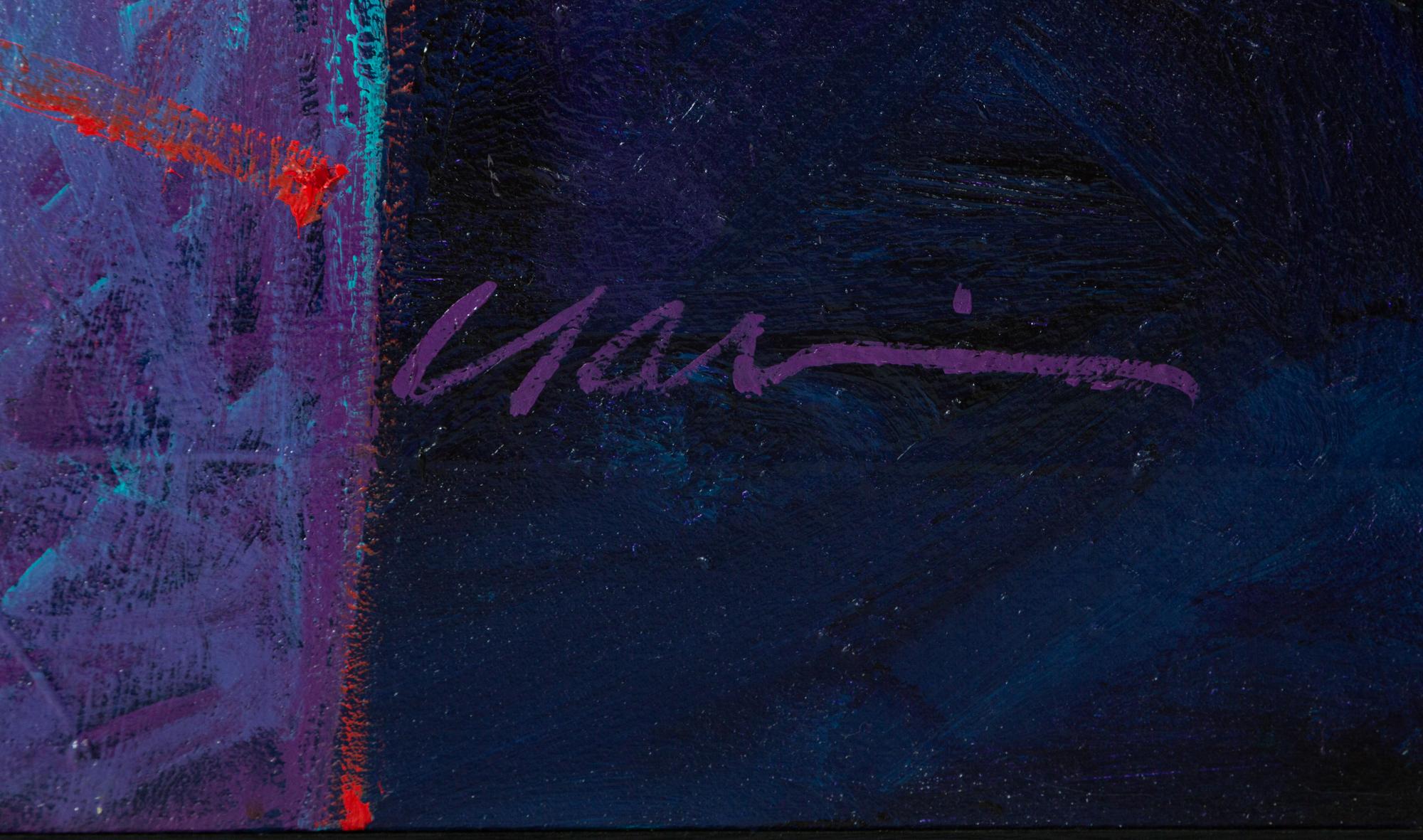 (Untitled) Mixed Media on Canvas with Metal, 1988