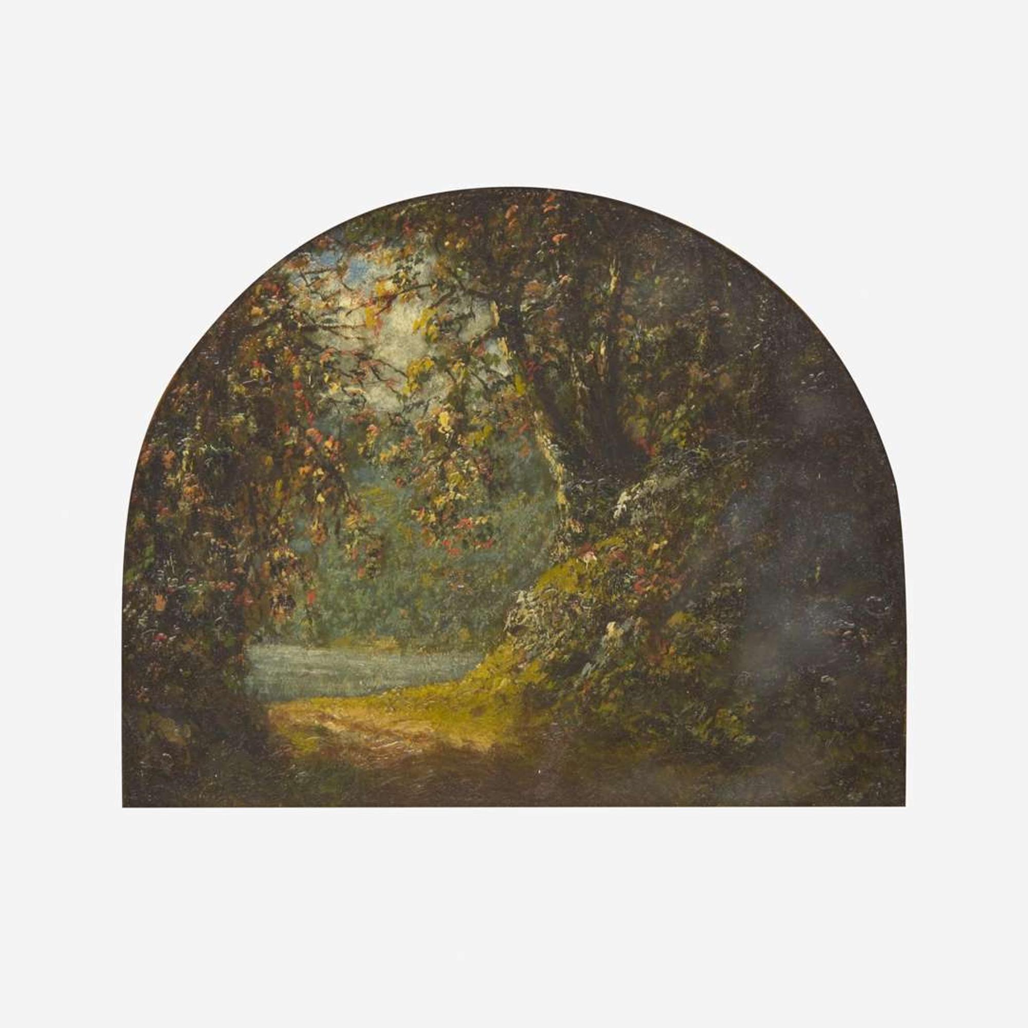 Attributed to Henry Ward Ranger (1858-1916) Small Landscape of Central Park, New York