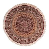 A Round Silk Rug