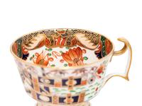 A Set of Twelve Spode Imari Style Porcelain Cups with Saucers