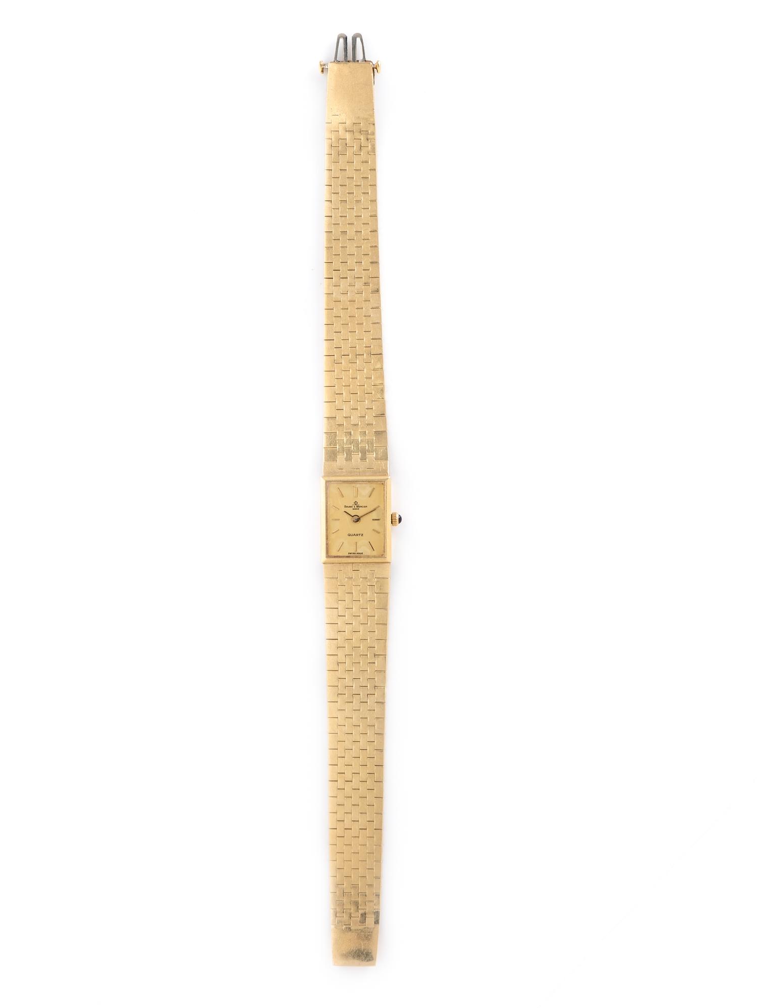 BAUME & MERCIER, YELLOW GOLD WATCH