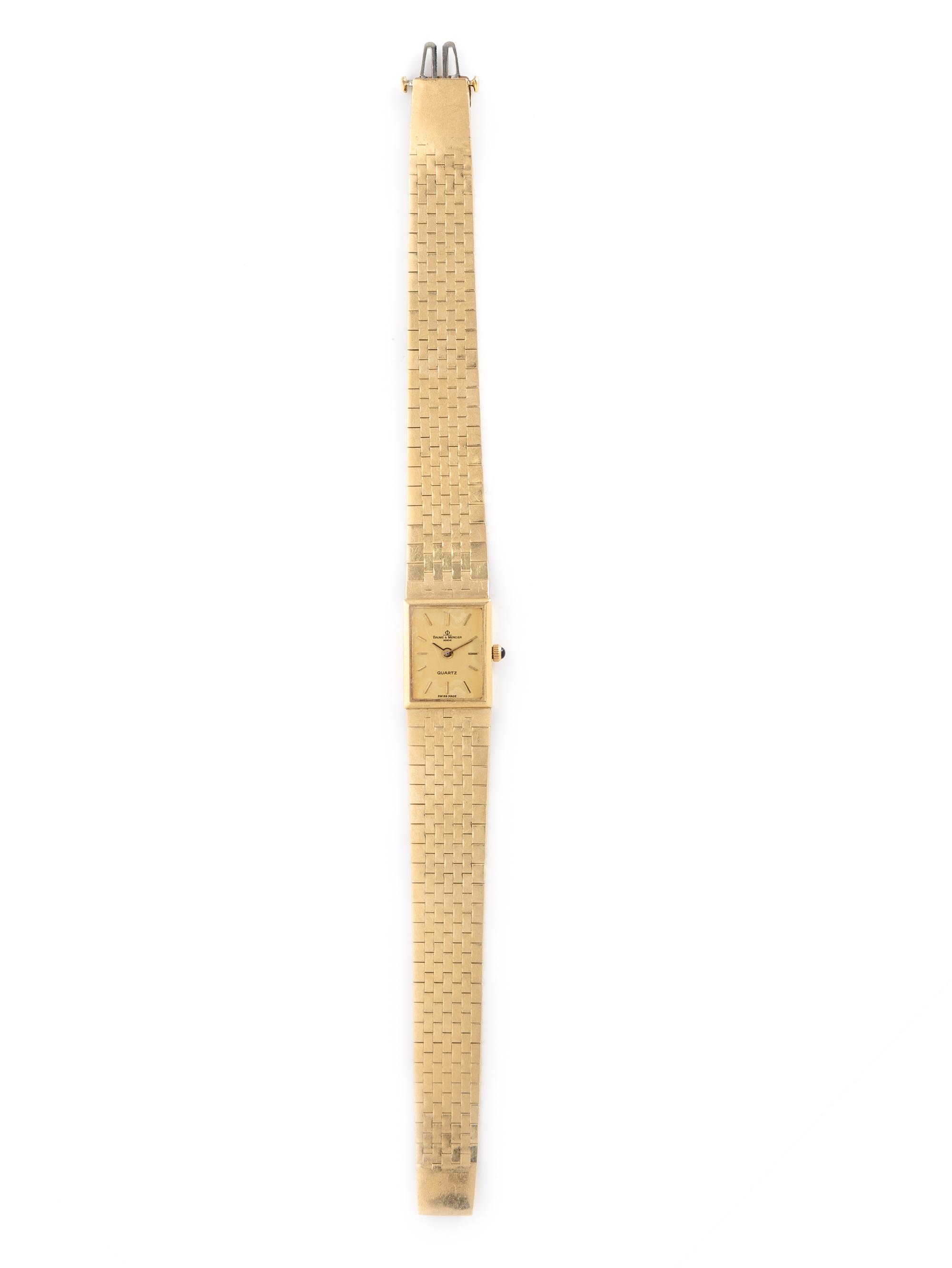 BAUME & MERCIER, YELLOW GOLD WATCH
