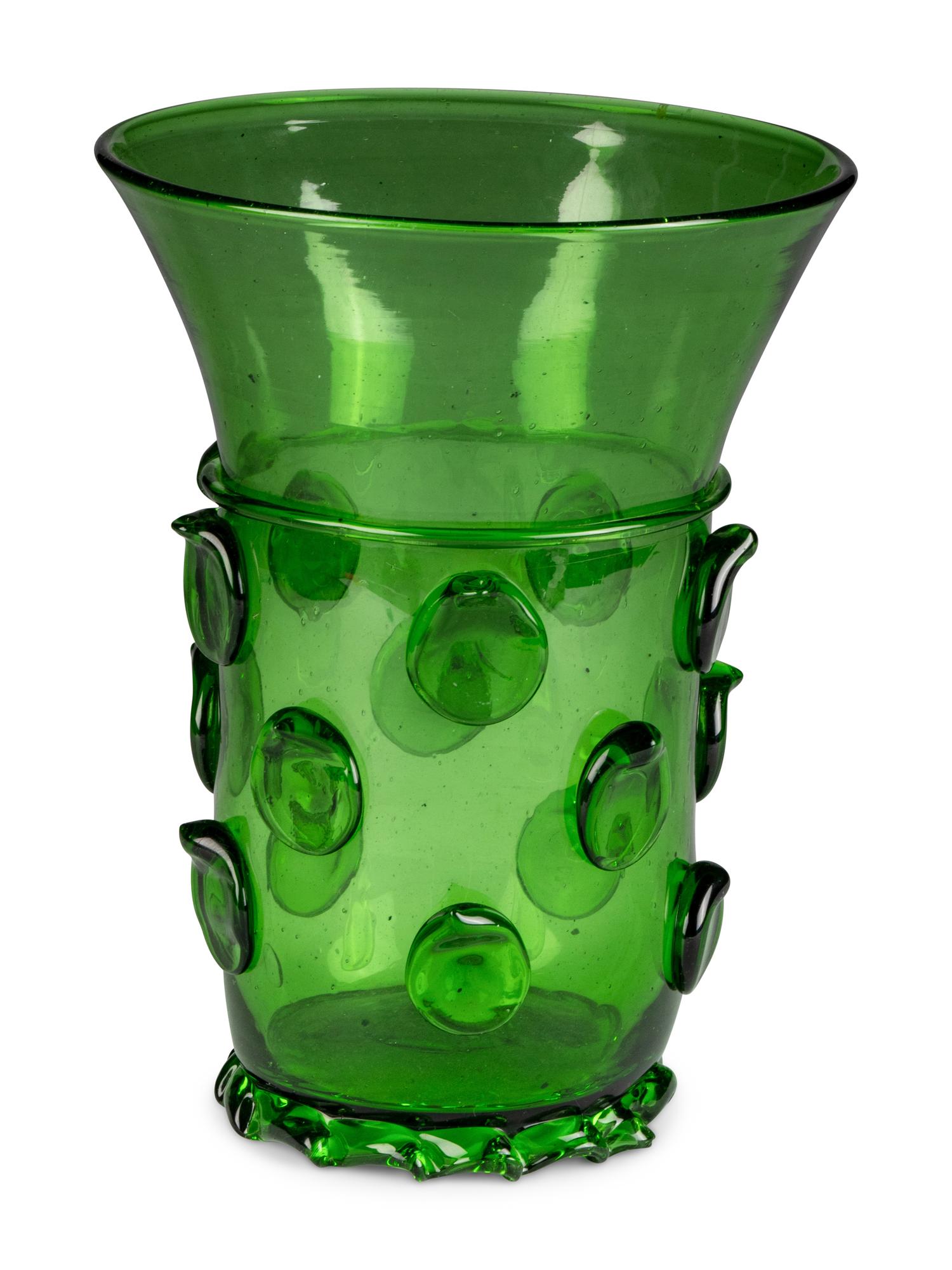 A Rhenish Prunted Green Glass Brekemeyer