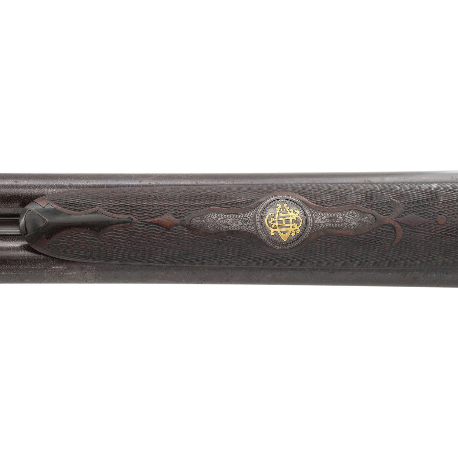 High Quality Grade Lefever Arms Co. SxS Hammerless with Damascus Barrels