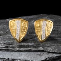 Dina Huntinghorse (Wichita-Kiowa, act. since 1980s) — 18K Gold and Diamond Clip Earrings