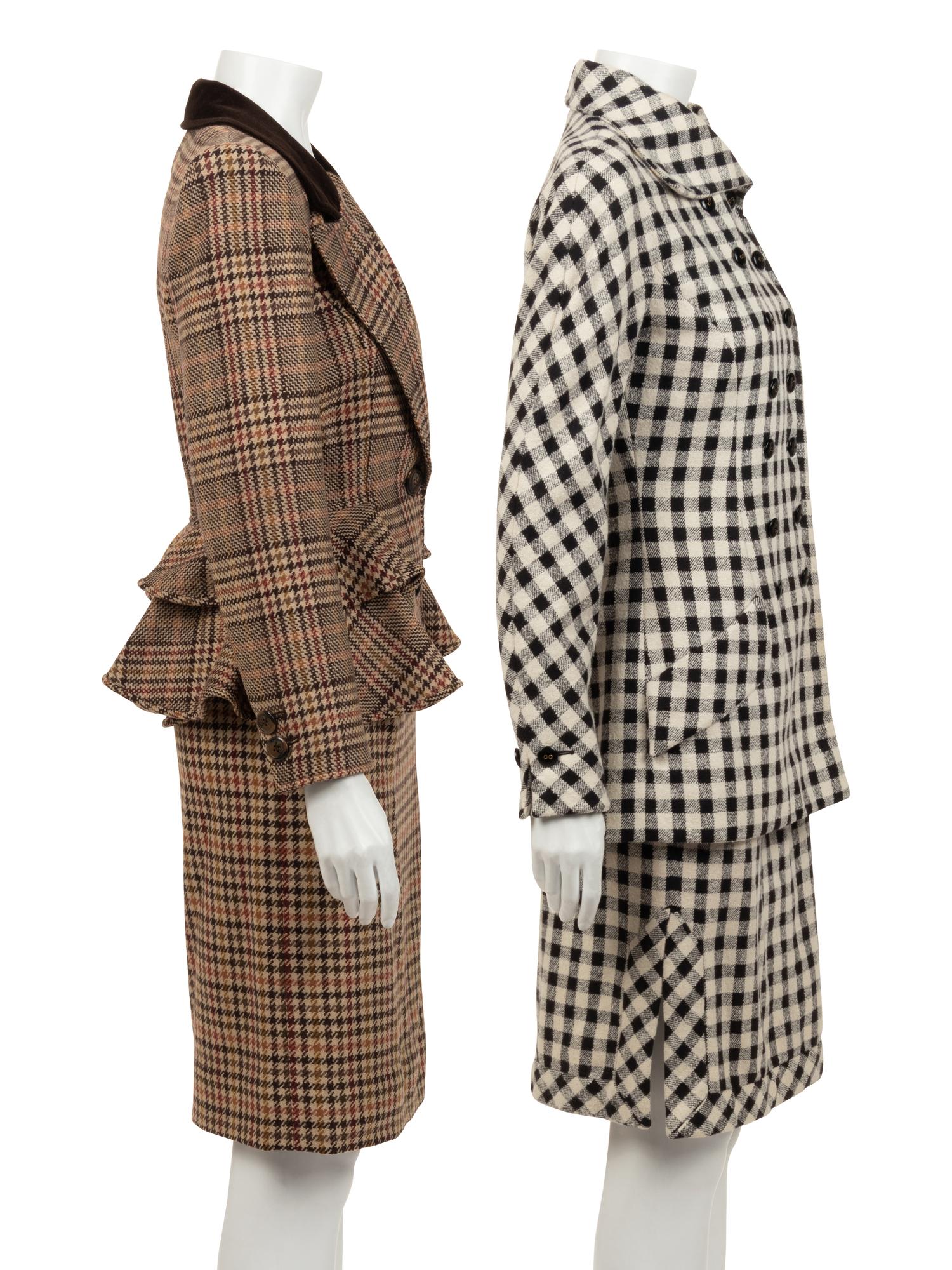 Three Designer Skirt Ensembles: Valentino, Chanel, 1980-2000s