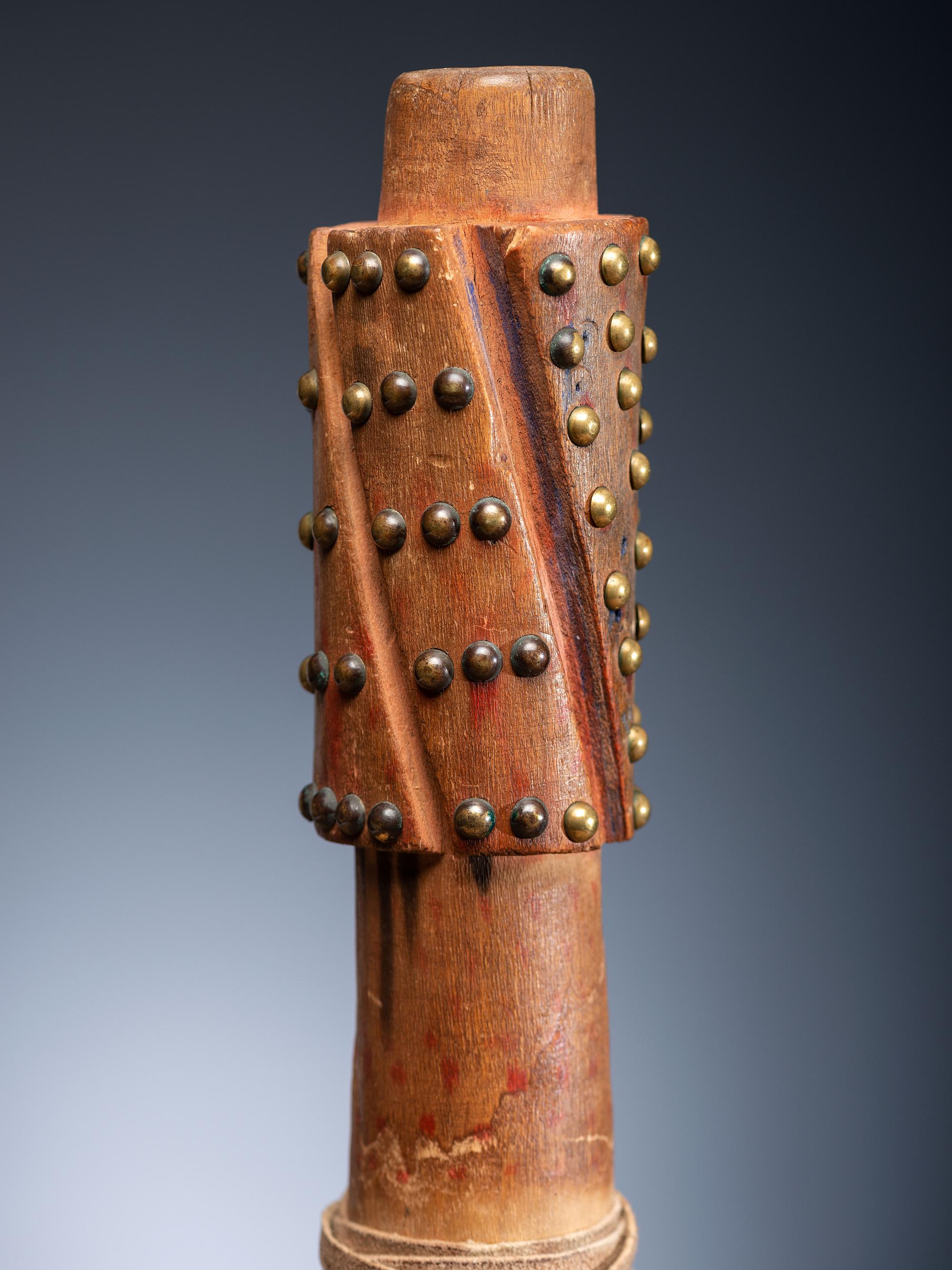 Nez Perce Painted Flute, with Photograph