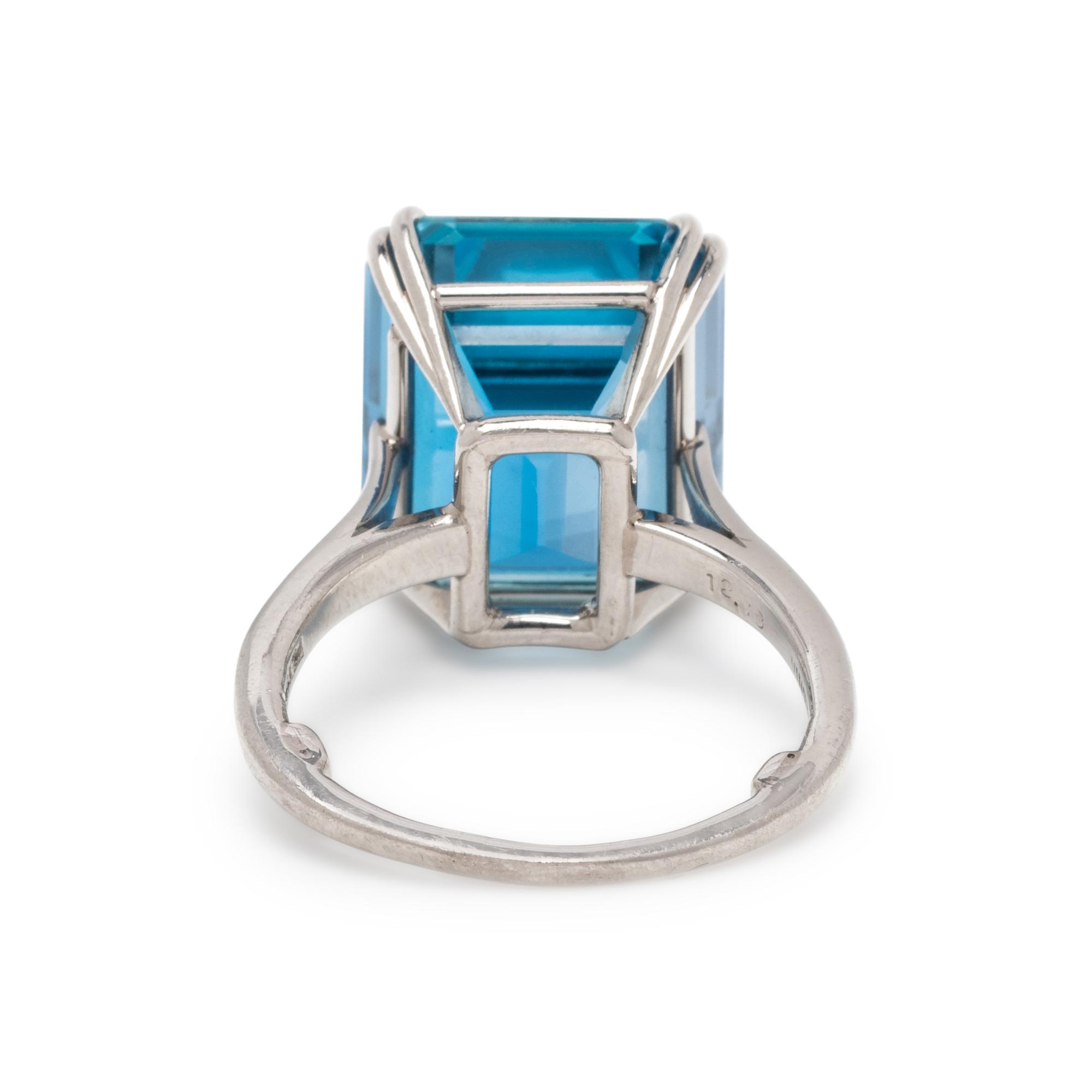 HARRY WINSTON, AQUAMARINE RING