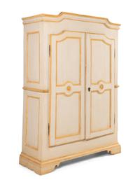 A Continental Style White-Painted Armoire