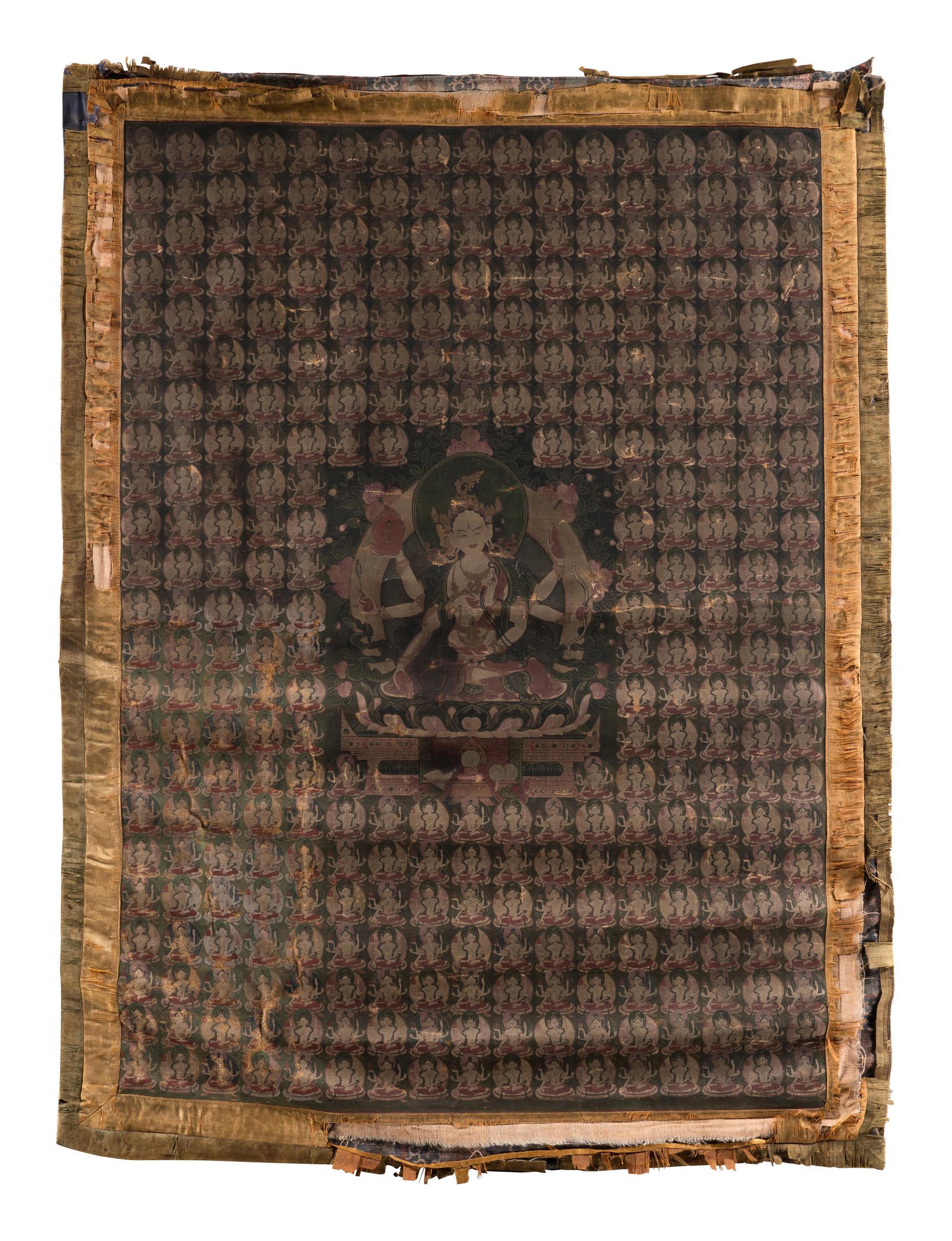 Four Tibetan Thangka Paintings, 18th-19th Century 十八-十九世紀 唐卡四幅