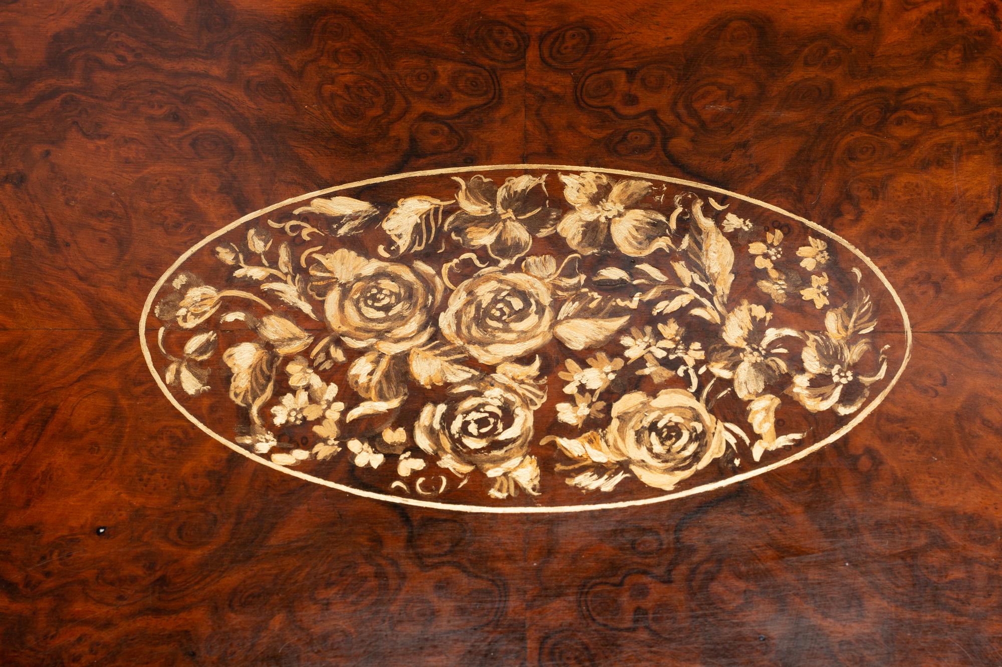 A Swiss Burlwood "Bells-in-Sight" Cylinder Music Box