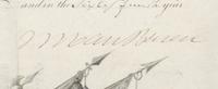 VAN BUREN, Martin (1782-1862). Partly-printed document signed ("M. Van Buren"), as President, countersigned by Joel R. Poinsett as Secretary of War, 20 February 1840.