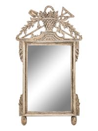 A Louis XVI Style Painted Mirror