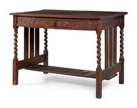 A William and Mary Style Carved Desk