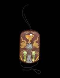 A Japanese Four-Case Lacquered Wood Inro