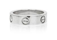 A Platinum and Diamond Love Ring, Cartier, 8.10 dwts.