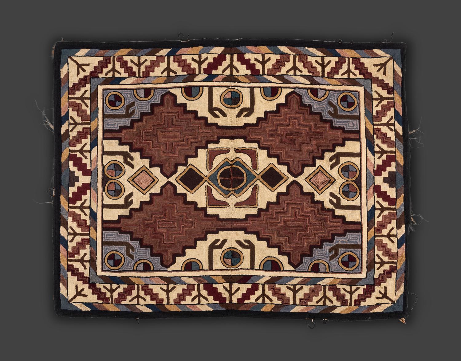 A Kazak-Inspired Hooked Rug