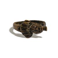 A Roman Bronze Finger Ring with the Bust of Serapis
