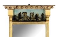 A Classical Giltwood and Eglomise Mirror