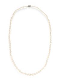 CULTURED PEARL AND DIAMOND NECKLACE