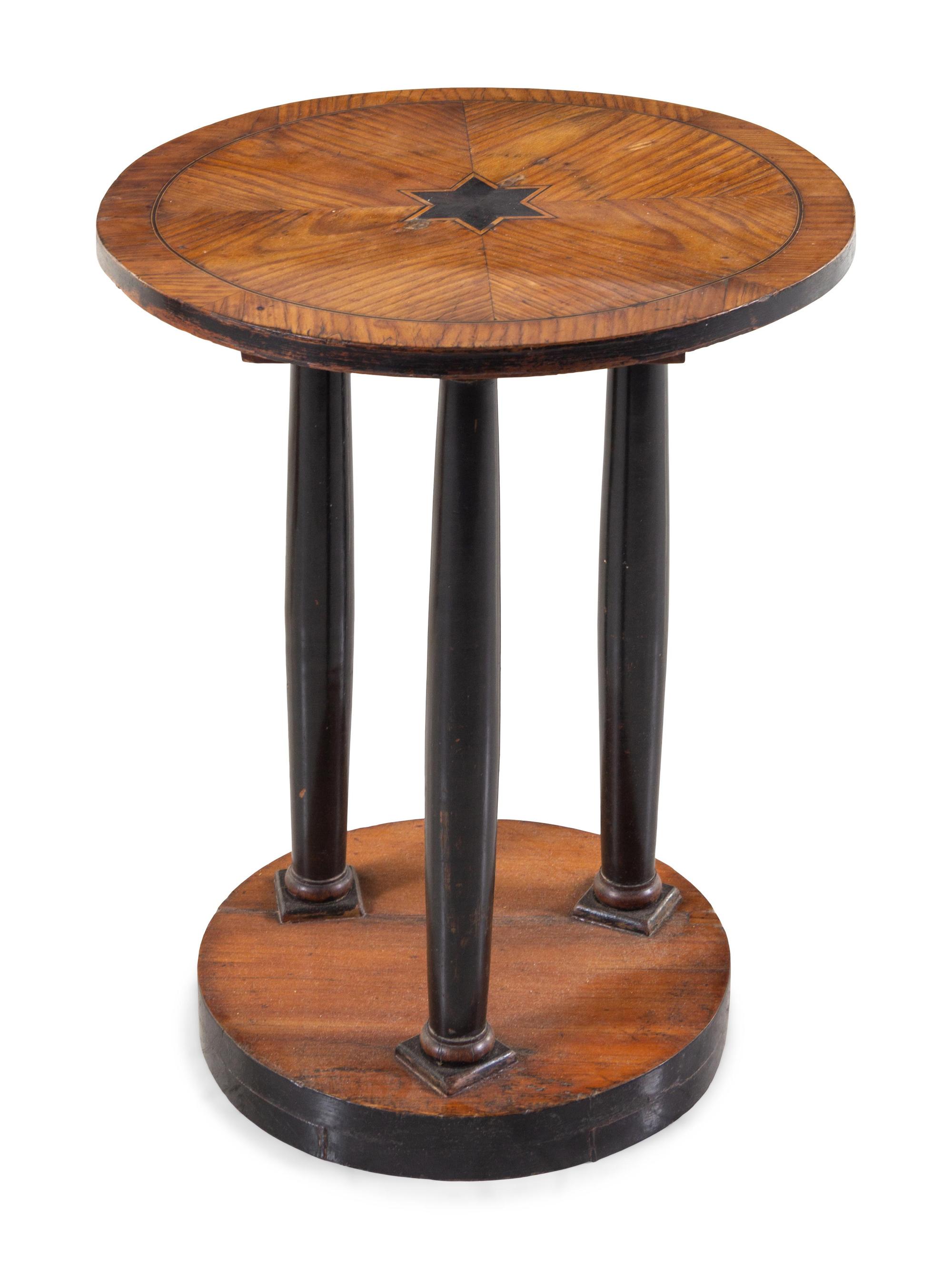 A Parquetry Tilt-Top Occasional Table