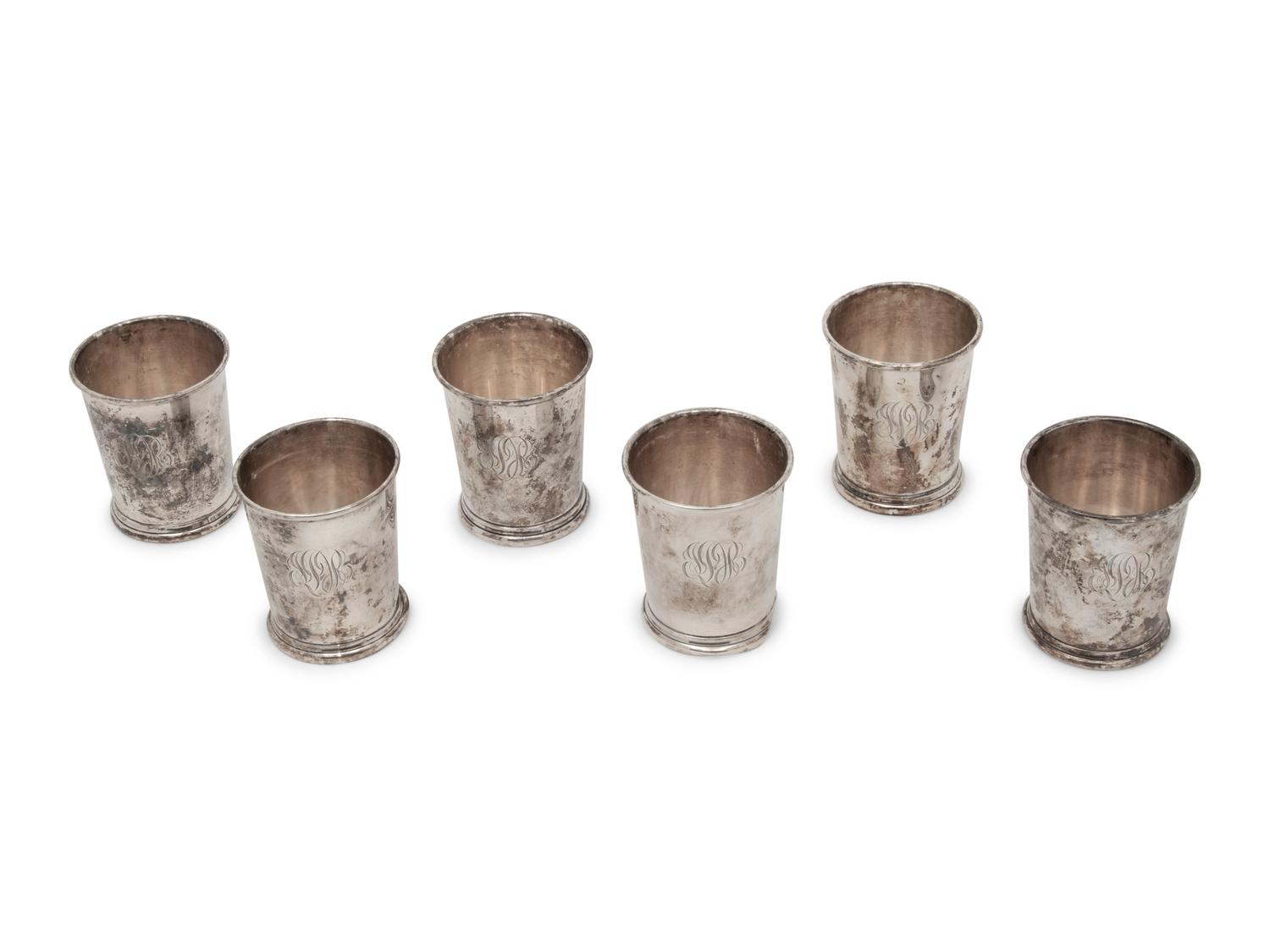 A Group of Six Silver Drinking Articles