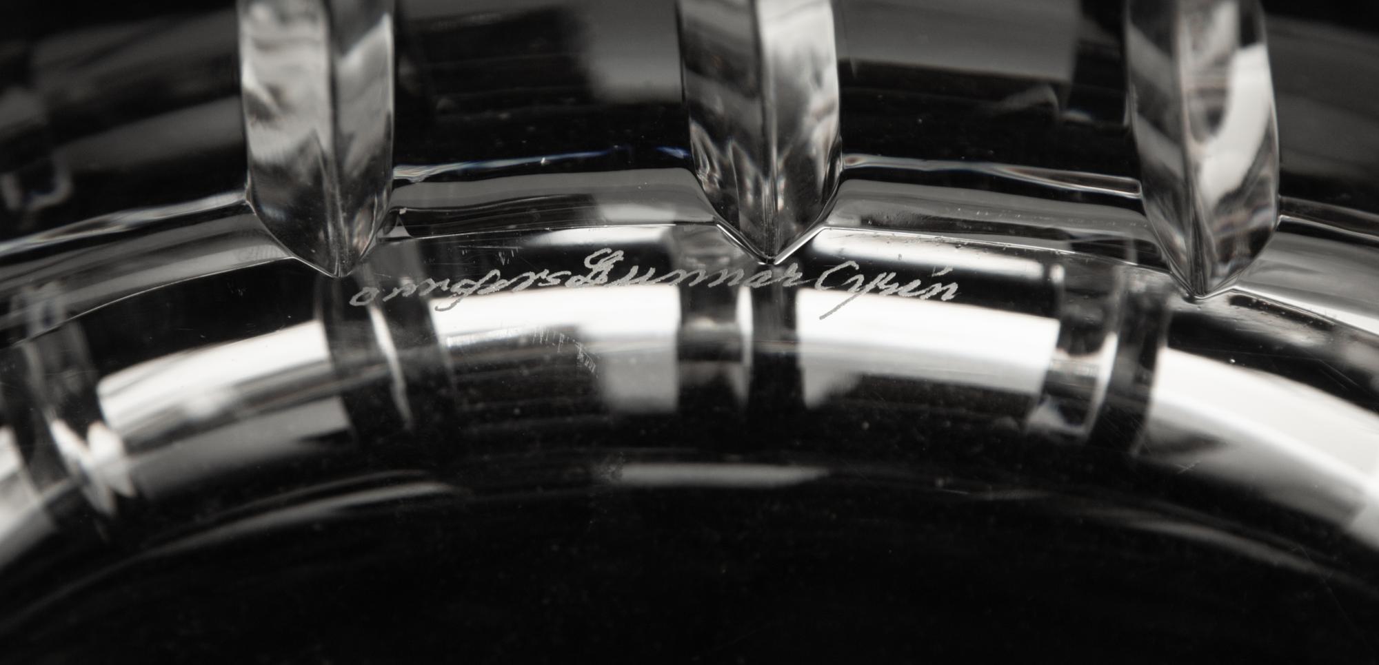 Three Orrefors Cut Glass Bowls