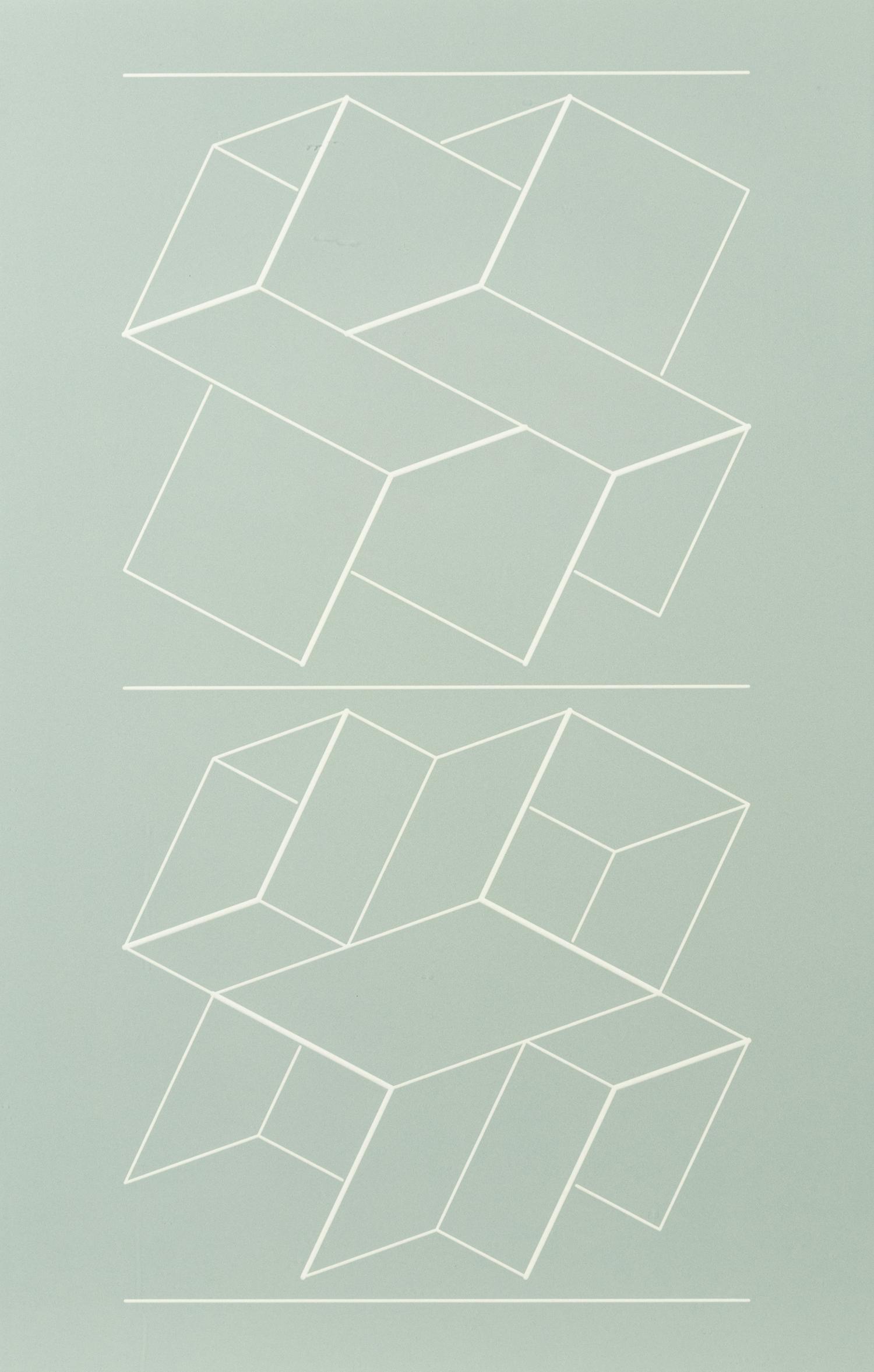 White Embossing on Gray: I-X (complete series)