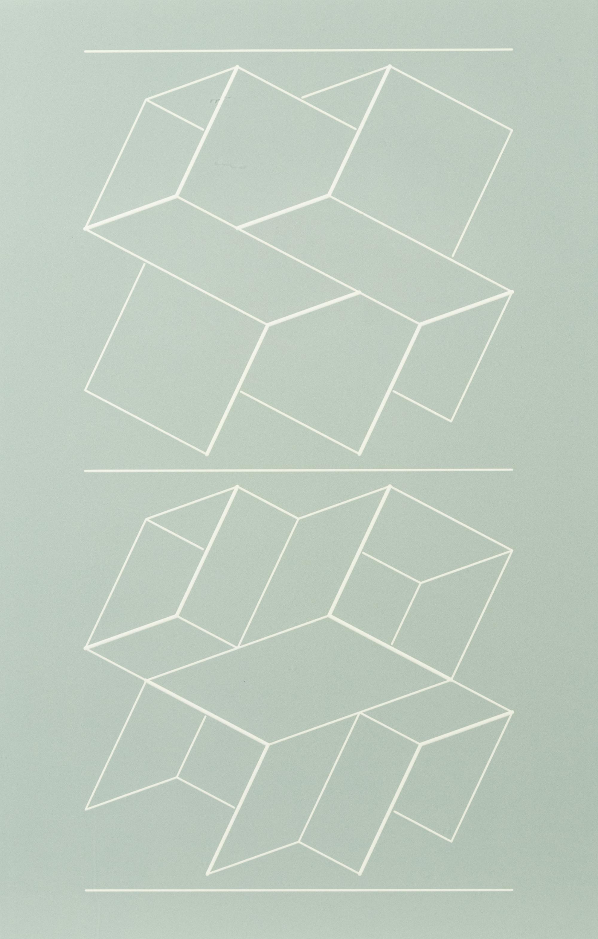 White Embossing on Gray: I-X (complete series)