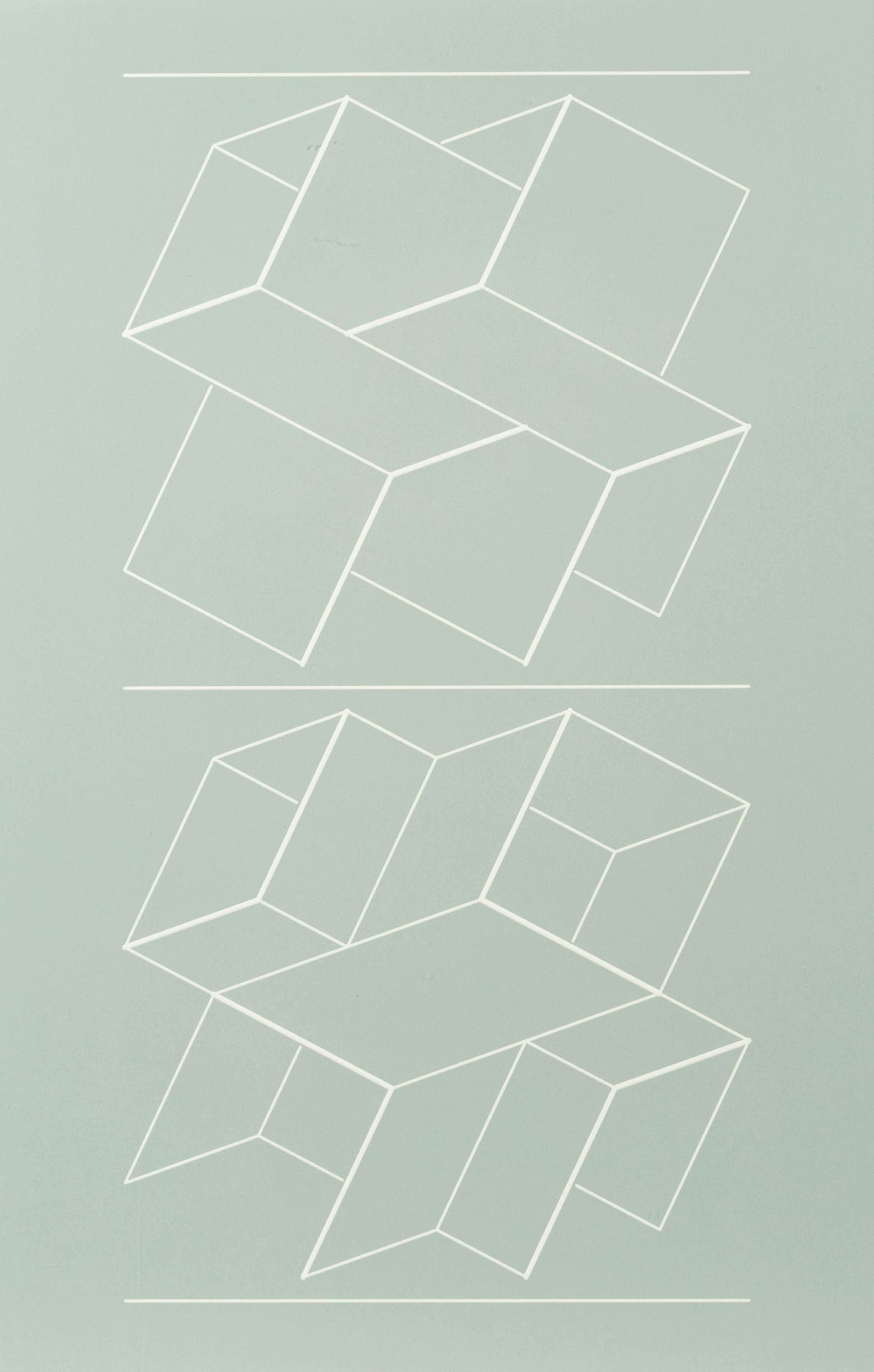 White Embossing on Gray: I-X (complete series)