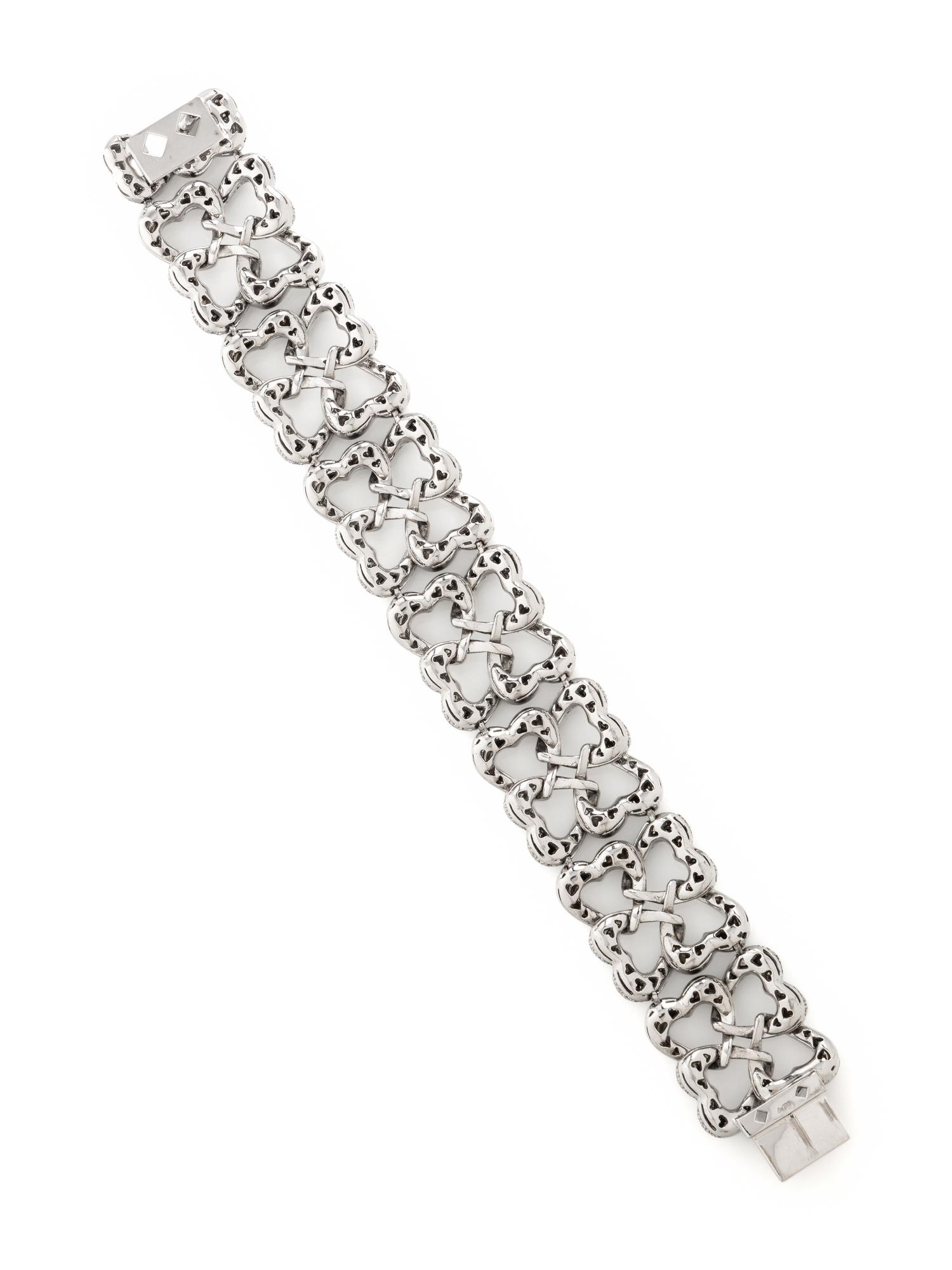 DIAMOND AND WHITE GOLD BRACELET