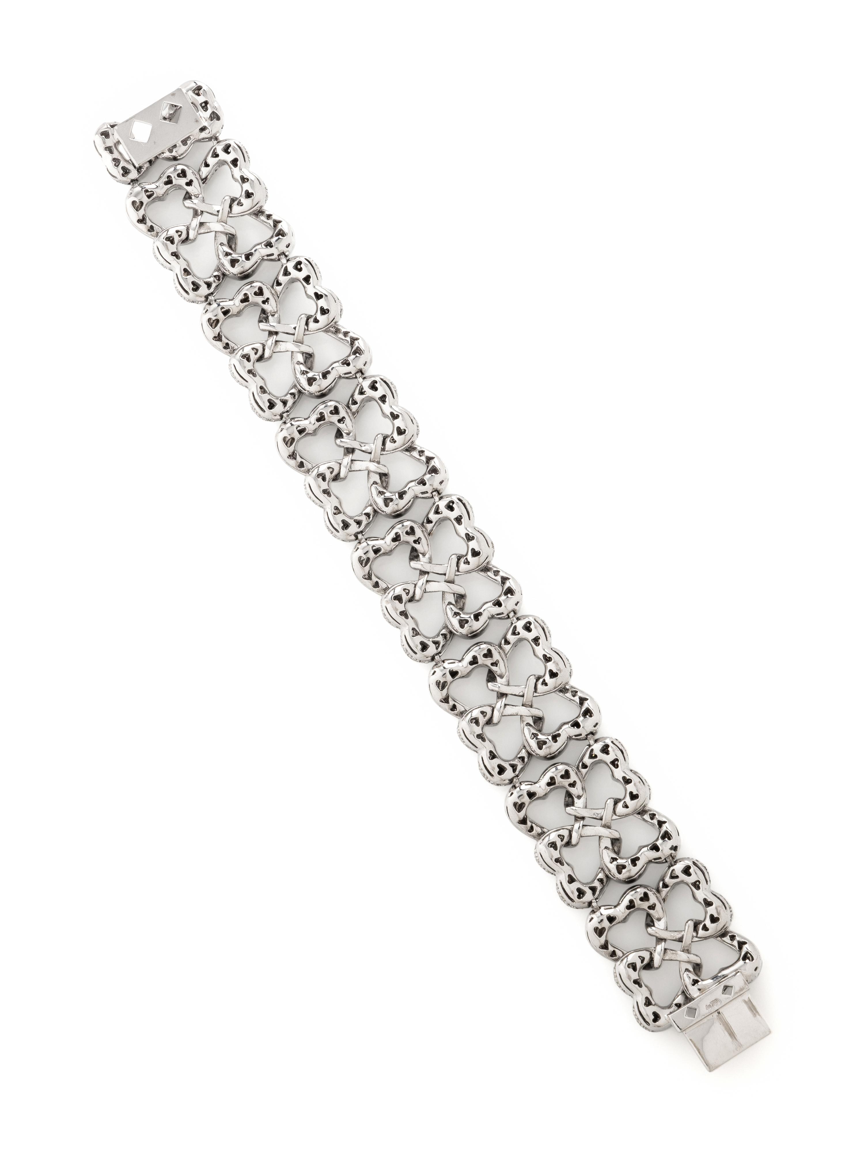 DIAMOND AND WHITE GOLD BRACELET