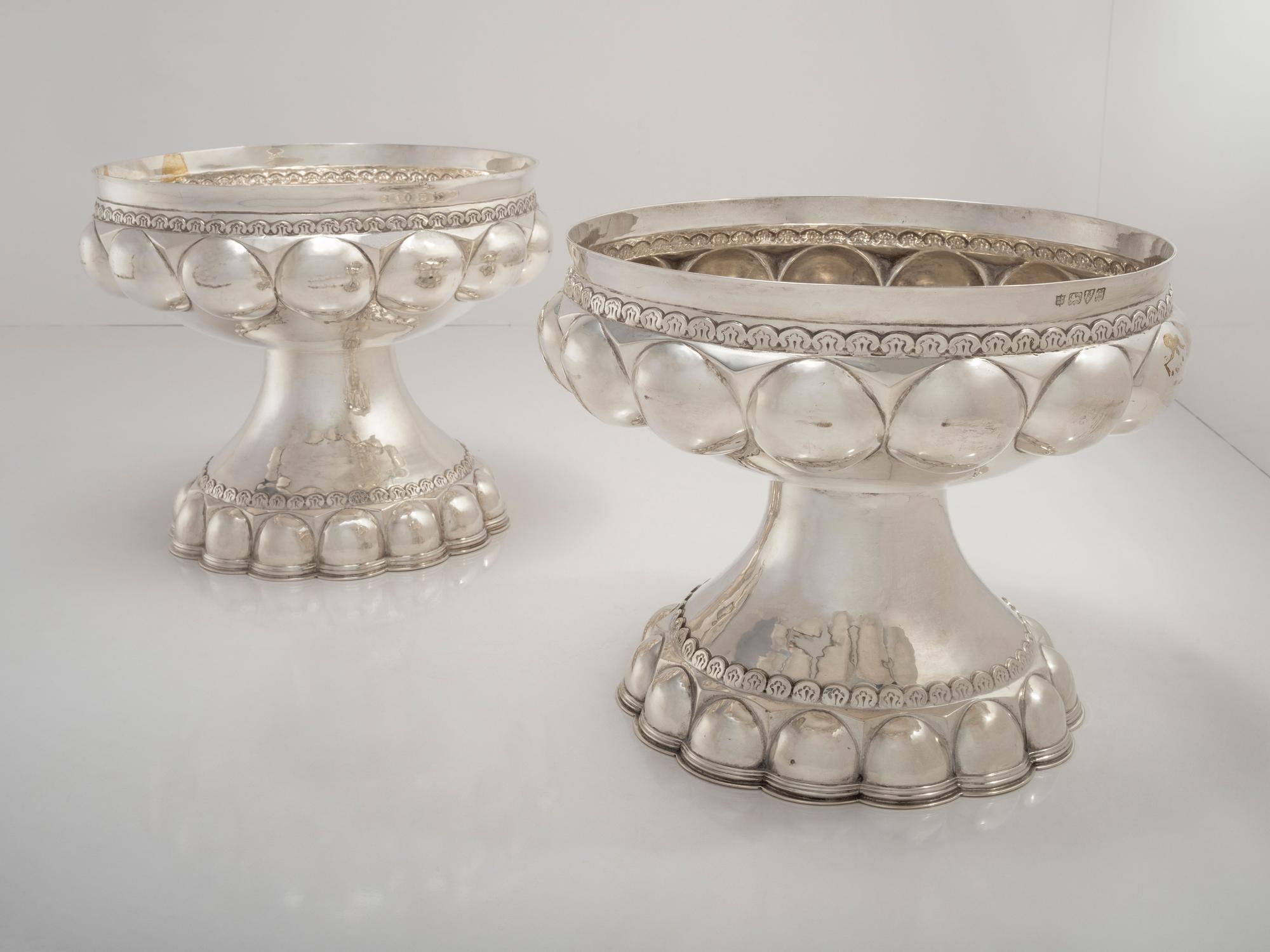 Pair of Arts and Crafts Fruit Bowls, 1908 English (Chester)
